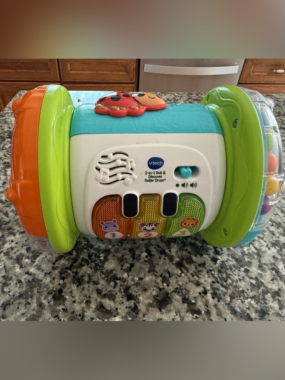 Vtech 2-in-1 Roll & Discover Roller Drum - Green/Blue